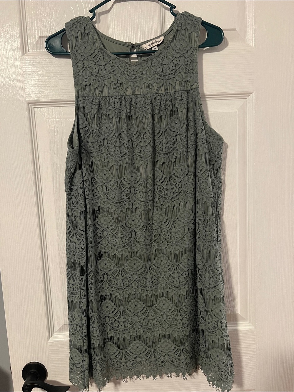 Speechless Green Lace Dress